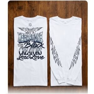 Rare Black & Unlimited BETX 2024 Graphic Long Sleeve Size L"Be a Megaphone"